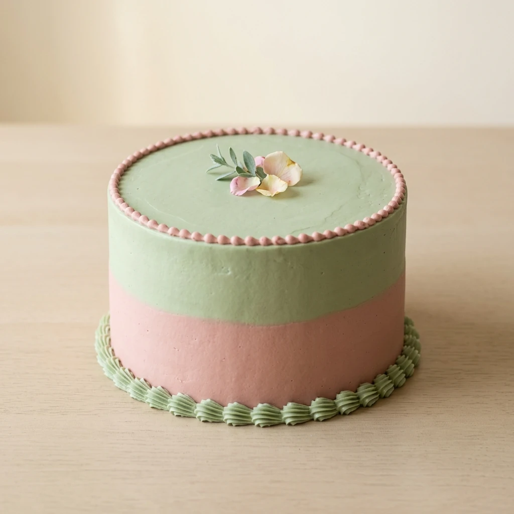 Two-Tone Buttercream Cake in Islamabad